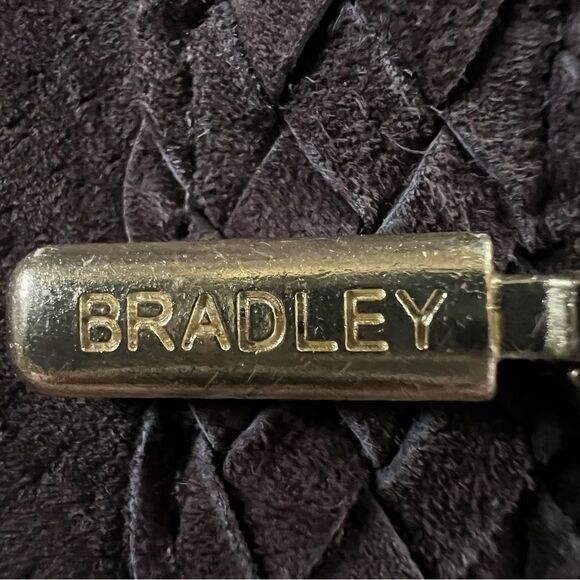 Bradley Bayou Suede Leather Collarless Braided Full Zip Mocha Jacket SZ XL - Picture 13 of 15